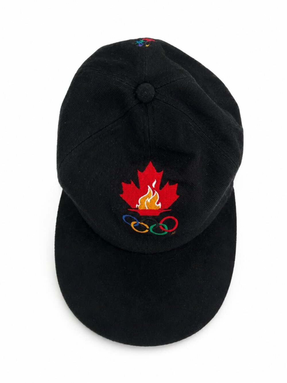 VTG Collectible 1996 Team Canada Atlanta Summer Olympics Black Strapback Hat